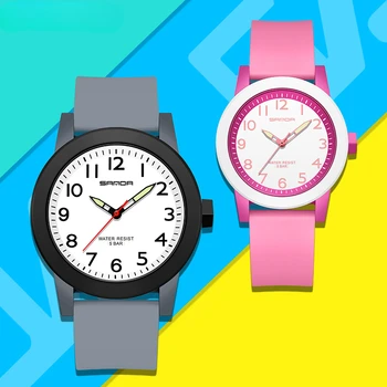 Двойка на кварцови часовници Луксозни модни дамски часовници Прости спортни водоустойчив мъжки часовник оригинален дизайн reloj mujer