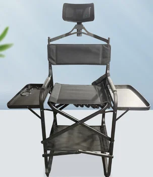 Ново складное джобно подобрени стол на режисьора-гримьор, метални алуминиеви плажни столове, модерни оптовое дървена плажна стол 6 кг