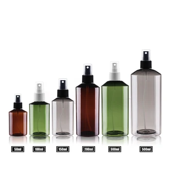 50 МЛ 100 МЛ 150 мл 200 МЛ 300 МЛ 500 мл кафяво-зелен спрей за козметика, цветя, бутилки за вода, контейнери за парфюмерного спрей