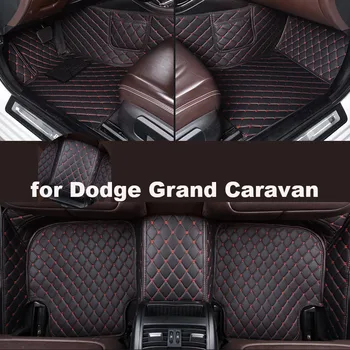 Автомобилни постелки Autohome за Dodge Grand Caravan 2001-2019 Актуализирана версия, аксесоари за крака, килими