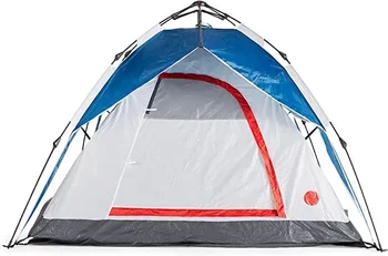 Супер здрава и портативна куполна палатка в 7 'x 7' човек с подвижен подслон за комфорт по време на активна почивка.