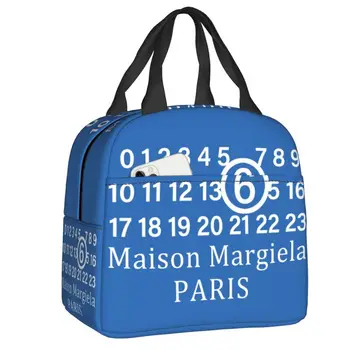 Чанта за обяд с писмото принтом Margielas Mm6, преносим хладилник, термоизолированный обяд-бокс за жени, детски обяд-бокс за пикник кутия за bento