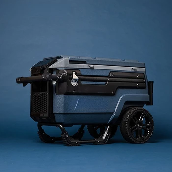Инкубатор на количката обем 66 л, преносим кутия за риболов, фризер на открито, ультралегкий кутия за риболов, кофа за лед