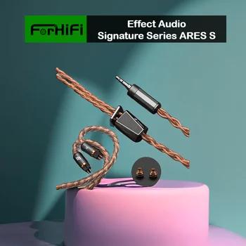 Кабел за слушалки серия Effect Audio Signature АРЕС S конектор ConX 2Pin 0.78 /MMCX с Възможност за смяна на Крайни штекеров 2.5/3.5/4.4