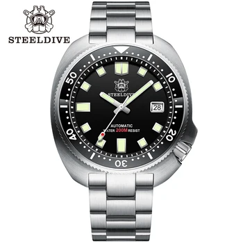 STEELDIVE Марка SD1980 200m часовници за водолази от неръждаема стомана NH35 Автоматични часовници за водолази NH35 с керамично безелем Механични часовници за мъже