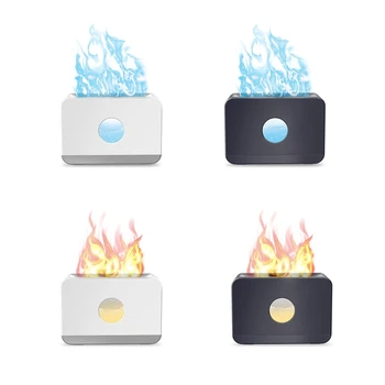 USB-овлажнител за въздух с ефект на пламъка, дифузор етерично масло, ароматни дифузер