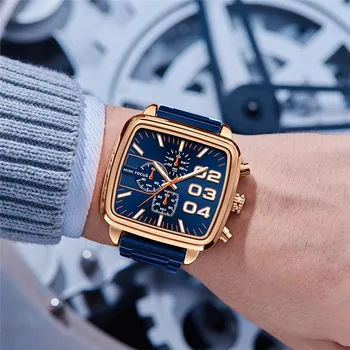 Луксозни маркови бизнес часовници, мъжки ежедневни модерен часовник от неръждаема стомана, мъжки индивидуални светещи водоустойчив кварцов часовник