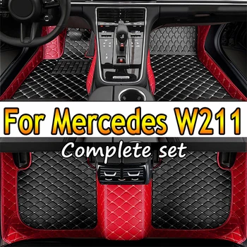Автомобилни стелки за Mercedes W211 2005-2009 Център дропшиппинга Авто Аксесоари за интериора на 100% перфектни кожени килими, постелки за краката