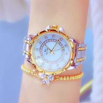 Елегантни дамски часовници 2023, най-добрата марка за луксозни дамски ръчен часовник от розово злато, дамски часовници relogio feminino