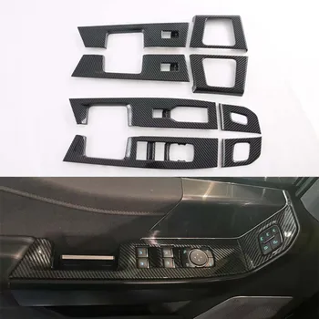 Нов автомобилен стайлинг за Ford F150 2020 2021 2022 Ляв волан Преминете стеклоподъемника Капак завърши етикети от ABS