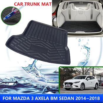 За Mazda3 на Mazda 3 Axela BM BN Седан 2017 2014 ~ 2018 Подложка За Багажника за Кола, Топлоустойчива Подложка За Съхранение на Аксесоари За Интериора