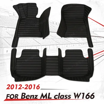Обичай Автомобилни постелки за BENZ ML class W166 2012 2013 2014 2015 2016 автомобилни Накладки за краката автомобилни килими и аксесоари за интериора