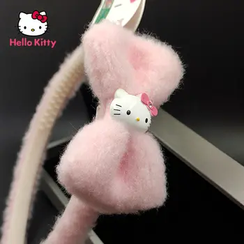 Бижутата с хубав анимационни принтом Hello Kitty, лесни детски аксесоари за коса, превръзка на главата
