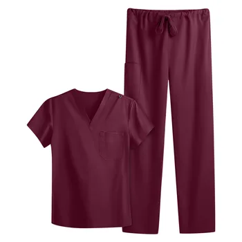 Продажба на едро на дамски дрехи търкане костюми Работна форма лекар на болницата на Медицинска хирургична многоцветен Унисекс униформи и аксесоари за медицински сестри
