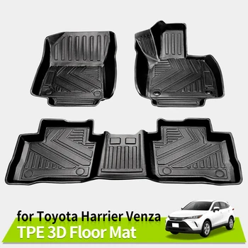 3D Стелки за Toyota Блатар Venza 2020-2023 (Дясно шофиране) при всякакви метеорологични условия без хлъзгане Водоустойчиви Аксесоари TPE Pad RHD