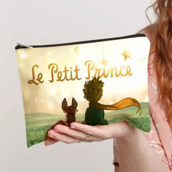 Модерен портфейл за монети с принтом принц от анимационен филм, забавен клатч за момичета в стил харадзюку, холщовая преносима дамски косметичка, подарък чанта за деца