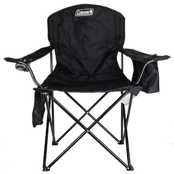 Колман® Походный стол за възрастни с вграден охладител на 4 банки, черни изпражнения, градинска мебел