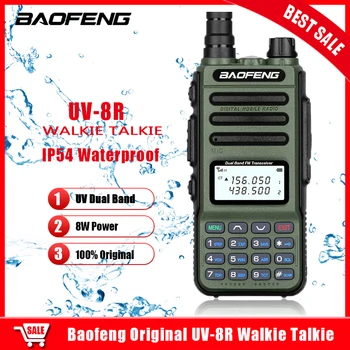 2022 Baofeng UV 8R USB C уоки-токита Largo Alcance Радиостанция VHF UHF Подкрепа на двустранния радио Type C Зареждане на Любителски радио UV82