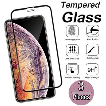 3шт Закалено Стъкло За iPhone 14 13 12 7 6S 8 Plus SE2020 11 Защитно Фолио За Екран За iPhone 11 12 13 Pro Max Mini XR XS Max Glass