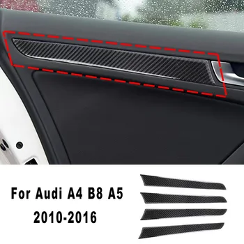 За Audi A4 B8 A5 2010 2011 2012 2013 2014 2015 2016 4 бр./компл. автомобилно прозорец от въглеродни влакна, модификация врати, панел, панел, полагане на
