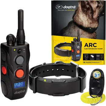 Тотална разпродажба с намаление за Dogtra ARC Дистанционно нашийник за дресура на кучета с възможност за разширяване на 3/4 миля Акумулаторна треньор