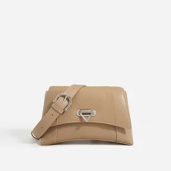 Модни дамски чанти на рамо от естествена кожа с катарама, универсална чанта през рамо, луксозна седельная чанта, дамска чанта