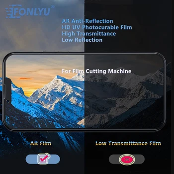 FONLYU 25 бр. HD UV фотоотверждаемая AR филм Гъвкава гидрогелевая филм взрывозащищенная за защита на екрана на мобилния телефон от размисъл