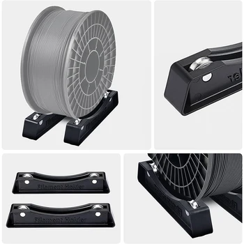 Титуляр макара конци за 3D-принтер, консумативи, рафтове, аксесоари, фиксирана седалка на материала за 3D печат ABS PLA PETG, рафтове за тави, черен