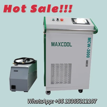 MAXCOOL 3В1 Оптични лазерни машини за почистване на 1000 Вата мощност-3000 W Допълнително мощно автомобилно оборудване за отстраняване на ръжда, машина за почистване на боя