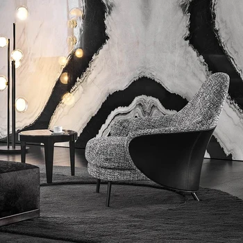 Минималистичные столове за спални, луксозно съвременно кожен творческа стол за почивка, мебели за хола Villa Cadeira Gamer
