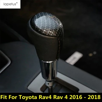 Ключ превключване на предавките, Декоративни Накладки За Toyota Rav4 Рав 4 2016-2018 ABS Ярки Аксесоари от Въглеродни Влакна За Интериора
