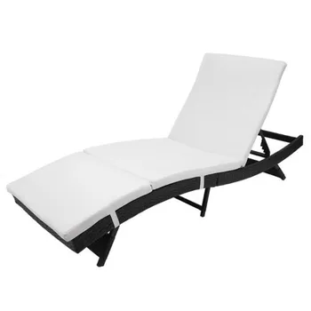 В наличност САЩ, стилен стол за почивка на терасата, оплетка стол с релефни, стол за почивка, сгъваем стол, черни предмети от бита с релефни изображения на лоза
