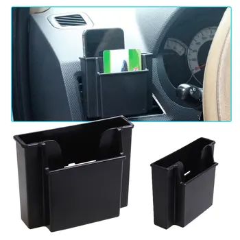 Авто кутия за съхранение, черен органайзер за автомобилни седалки, накрайник за творчески окачен титуляр за телефон, кола джобни аксесоари