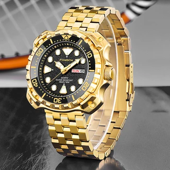 LIGE висок клас марка, Луксозни военни кварцови часовници, мъжки бизнес спортни часовници с автоматично дата за мъже, водоустойчиви часовници с хронограф