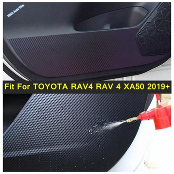 Защитно Фолио за защита от удар по врати, Подходящи За TOYOTA RAV4 РАВ 4 XA50 2019-2023, Защитни Стикери От карбон, Автоаксесоари