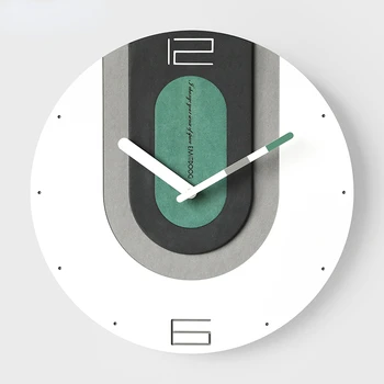 Творчески бели часовници Украса на хола Прости индивидуални стенни часовници Безплатен перфоратор Висящи стенни часовници