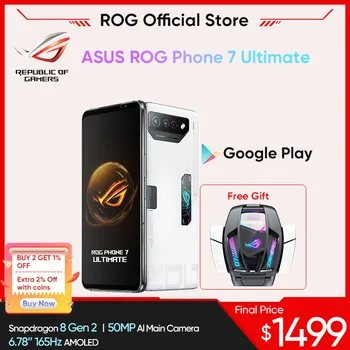 ASUS ROG Phone 7/7 Ultimate Игра телефон Snapdragon 8 Gen 2 165Hz AMOLED Поддръжка на Google Play ROG 7 Pro