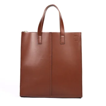 Реколта мъжки чанти през рамо, 15-цолови чанти с голям капацитет, дамски чанти-тоут, луксозен лаптоп с кожена каишка, чанта през рамо