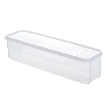 Контейнер за съхранение на храна с Кухненски влагоустойчив, отговарят на високи кутия за съхранение на юфка с капак, Кухненски хладилник Кутия за спагети 28,6*10,5 см