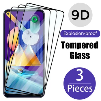 3 бр. Пълно Покритие от закалено стъкло за Samsung Galaxy A51 A71 A11 A12 A21 A31 A41 S10 Lite S20 FE S20 Lite Защитно стъкло за екрана