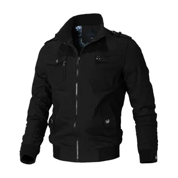 2023 Нова сако, мъжко сако, бизнес и ежедневни модерен мъжки младежта памучен куртка с висока яка, пролетно-есенен тренд, яке