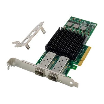PCIE X8 BCM57810 мрежова карта с двоен оптичен порт 10G SFP + сървър оптоволоконная мрежова карта мрежова карта Ethernet