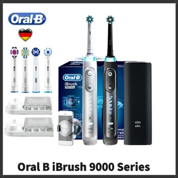 Електрическа четка за зъби Oral B iBrush 9000 Sonic Bluetooth Smart App Oral Deep Clean за Управление на 9000Plus четка за Зъби за възрастни