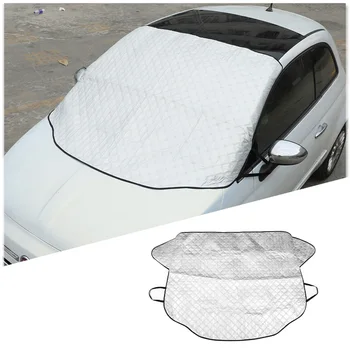 За 2010-2022 Fiat 500 Abarth сенника на предното стъкло на превозното средство от алуминиево фолио, защита от uv защита от сняг, аксесоари за външността на автомобила