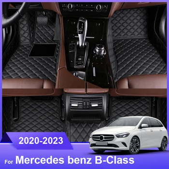 Специално подбран авто подложка за Mercedes Benz B-Class 2020 Аксесоари за интериора, устойчив здрав дебел килим, адаптирано за LHD и RHD