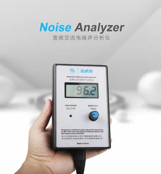 Нов прием на LCD широколентов анализатор мощност на шума на електропровода тестер шум променлив ток измерване на електромагнитни смущения