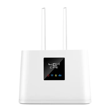 Отключени безжичен рутер Lte Слот за sim-карти модем LTE FDD TDD Външна антена Бял мъжки на ЕС