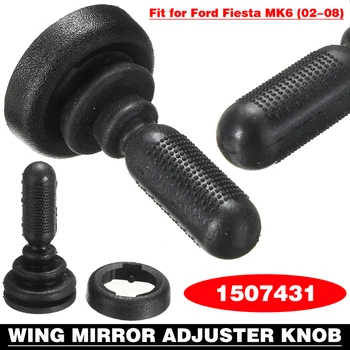 1бр черна кола Auto Ръчна дръжка регулиране на огледалата за обратно виждане 1507431 за Ford Fiesta MK6 02-08 САМ Ляти детайли
