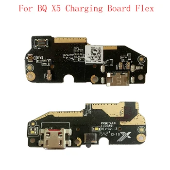 USB Порт За Зареждане Конектор Заплата Гъвкав Кабел За BQ Aquaris X5 Зарядно Устройство Dock Flex С Микрофон Резервни Части
