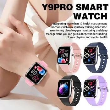 Y9 Pro Smart-часовници, Модни Женски Мъжки 1,85 см Bluetooth Възпроизвеждане на Музика Предизвикателство Кръв Мониторинг на Сърдечната честота Умен Часовник Глюкоза K7Y2